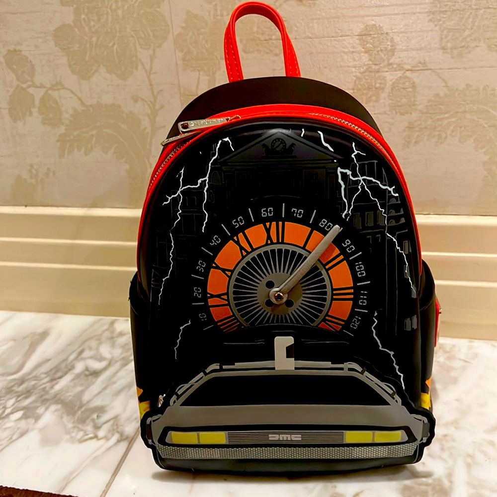 Loungefly Universal Studios exclusive Back to the Future backpack purse